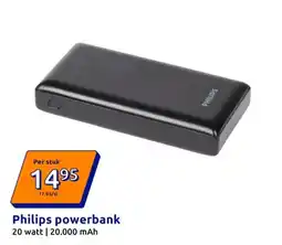 Action Philips powerbank aanbieding