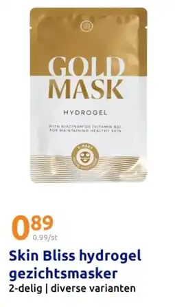 Action Skin Bliss hydrogel gezichtsmasker aanbieding