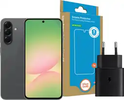 Coolblue Samsung Galaxy A56 128GB Zwart 5G Enterprise Edition + Basis Accessoirepakket aanbieding