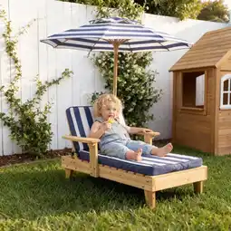 Action Kinderligstoel met parasol aanbieding