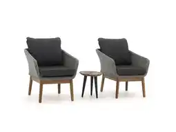 Kees Smit Intenso Borgetto/ROUGH-K ø40cm balkon loungeset 3-delig aanbieding