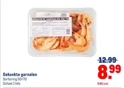 Makro Gekookte garnalen aanbieding