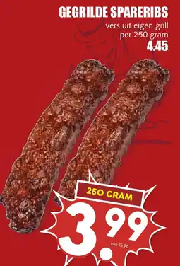 De Boerenschuur Gegrilde spareribs aanbieding