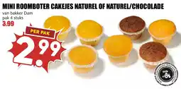De Boerenschuur Mini roomboter cakejes naturel of naturel/chocolade aanbieding