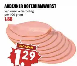 De Boerenschuur Ardenner boterhamworst aanbieding