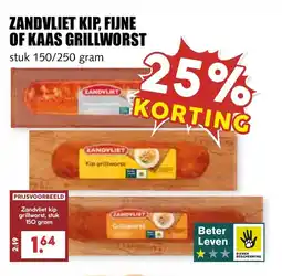 De Boerenschuur Zandvliet kip, fijne of kaas grillworst aanbieding