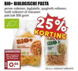 De Boerenschuur Bio+biologische pasta aanbieding