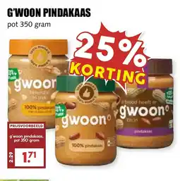 De Boerenschuur G'woon pindakaas aanbieding