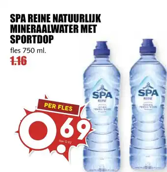 De Boerenschuur Spa reine natuurlijk mineraalwater met sportdop aanbieding