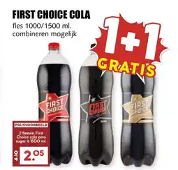 De Boerenschuur First Choice cola aanbieding
