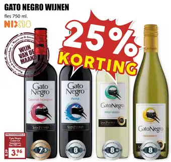 De Boerenschuur Gato negro wijnen aanbieding