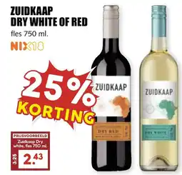 De Boerenschuur Zuidkaap dry white of red aanbieding