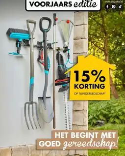 Bouwhof Op tuingereedschap aanbieding