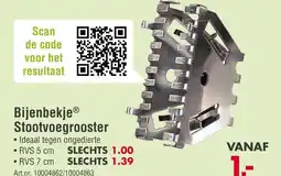 Enorm BijenbekjeⓇ Stootvoegrooster aanbieding