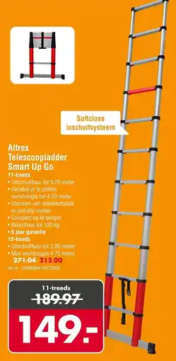 Enorm Altrex Telescoopladder Smart Up Go aanbieding