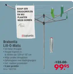 Enorm Brabantia Lift-O-Matic aanbieding