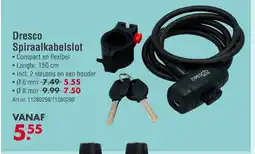 Enorm Dresco Spiraalkabelslot aanbieding