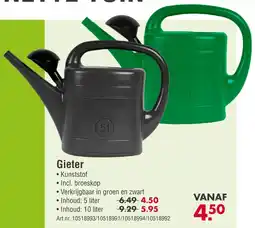 Enorm Gieter aanbieding