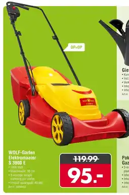 Enorm Wolf-garten elektromaaier S 3800 E aanbieding