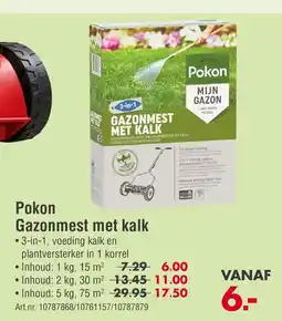 Enorm Pokon Gazonmest met kalk aanbieding