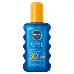 Kruidvat NIVEA Sun Protect & Dry Touch SPF30 Transparante Zonnebrandspray aanbieding