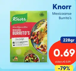 Die Grenze Knorr Mexicaanse Burrito's aanbieding