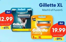 Die Grenze Gillette XL Mach3 of Fusion5 aanbieding