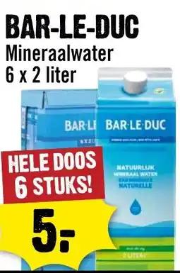 Dirck 3 Bar-le-duc mineraalwater aanbieding