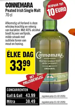 Dirck 3 Connemara peated irish single malt aanbieding