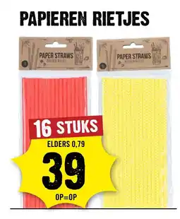 Dirck 3 Papieren rietjes aanbieding