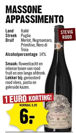 Dirck 3 Massone appassimento aanbieding