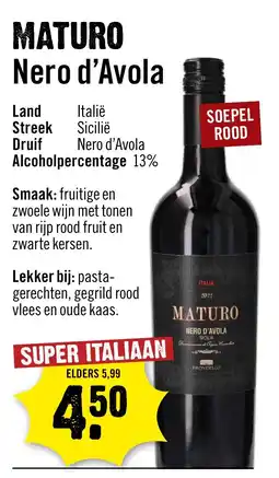 Dirck 3 Maturo nero d'avola aanbieding