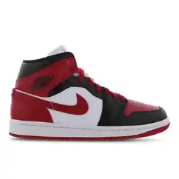 Foot Locker Jordan Aj1 Mid Sneakers Dames - Zwart - Maat 38.5 - Leer aanbieding