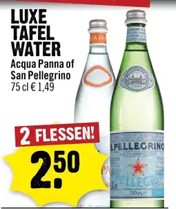 Dirck 3 Luxe tafel water aanbieding