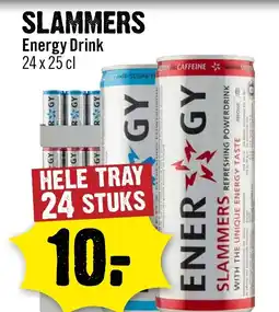 Dirck 3 Slammers energy drink aanbieding