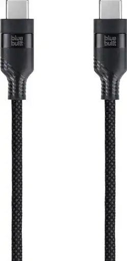 Coolblue BlueBuilt Usb C naar Usb C Kabel 1,5m Nylon Zwart aanbieding