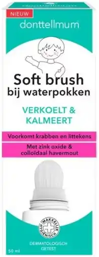 De Online Drogist Donttellmum Waterpokken Soft Brush aanbieding