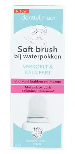 De Online Drogist Donttellmum Waterpokken Soft Brush aanbieding
