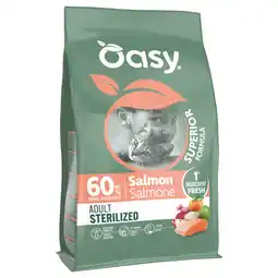 Zooplus Oasy Adult Sterilised Zalm Brokken voor katten - Dubbelpak: 2 x 6 kg aanbieding