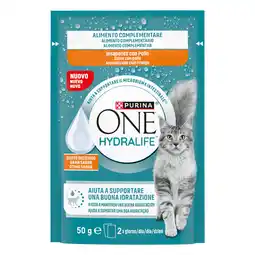 Zooplus PURINA ONE Hydralife Kat Vloeibaar 12 x 50 g - met Kipsmaak aanbieding
