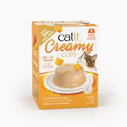 Zooplus 4x25g Catit Creamy Cups kip met mango kattensnacks aanbieding