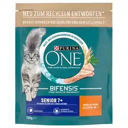 Zooplus 25% korting! Purina One kleine verpakking natvoer voor katten. - Senior 7+ met Kip (2 x 750 g) aanbieding