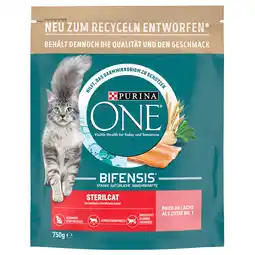 Zooplus 25% korting! Purina One kleine verpakking natvoer voor katten. - Sterilcat met Zalm (2 x 750 g) aanbieding