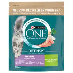 Zooplus 25% korting! Purina One kleine verpakking natvoer voor katten. - Sensitive met Kalkoen (2 x 750 g) aanbieding