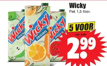 Dirk Wicky 1,5 liter aanbieding