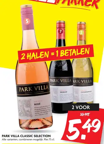 Dekamarkt Park villa classic selection 75 cl aanbieding