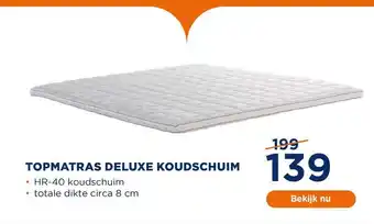 TotaalBED Topmatras deluxe koudschuim aanbieding