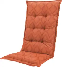 Intratuin Madison tuinkussen hoge rug Graphic terracotta 123 x 50 x 7 cm aanbieding
