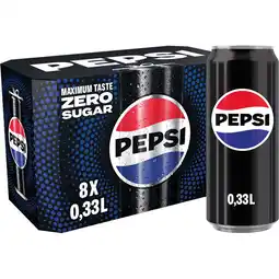 Albert Heijn Pepsi Zero sugar 8-pack aanbieding