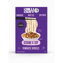 Jumbo Chilli Chan's Knife Cut Noodles - Sesame Soy aanbieding